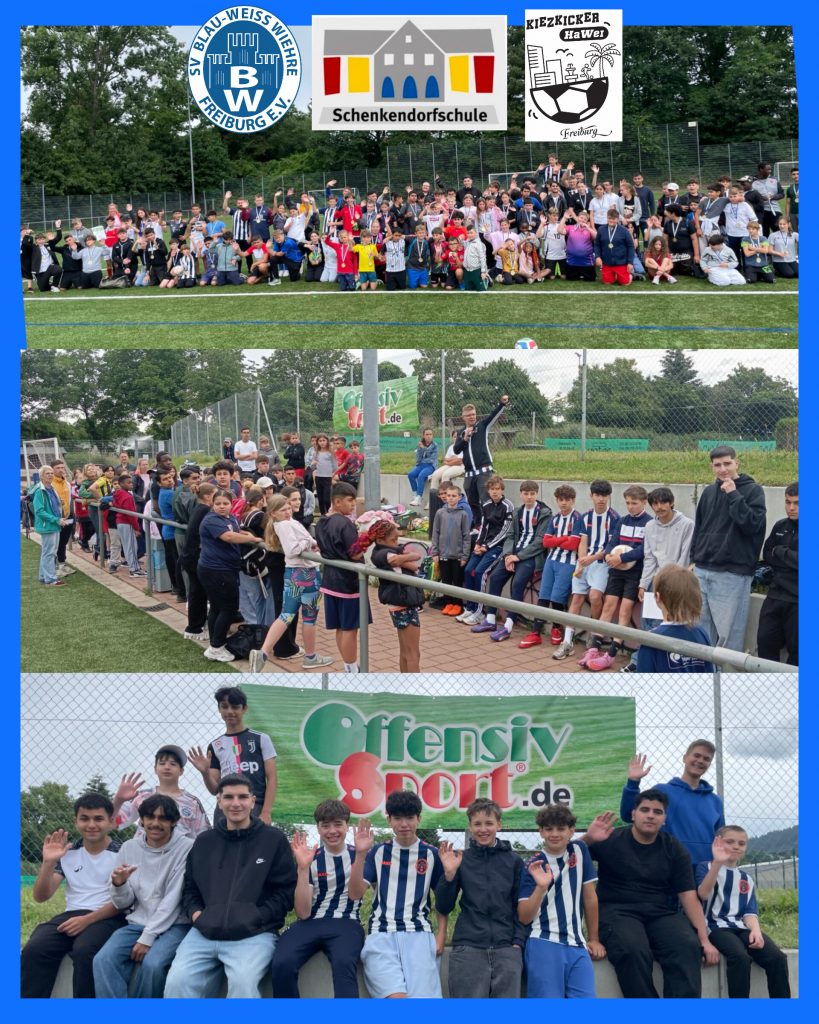 Mitte Juni lud der SV Blau-Weiß in Kooperation mit der Schenkendorfschule die Fußball-Mannschaften diverser Sonderpädagogischer Bildungs- und Beratungszentren (SBBZ) zum FairPlay-Cup ins Schönbergstadion ein.