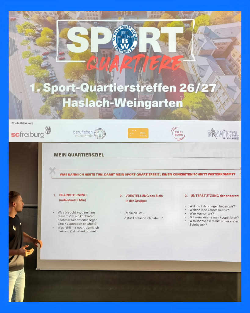 Wie bringen wir mehr Kinder und Jugendliche in Bewegung? Diese Frage stand im Mittelpunkt des Vernetzungstreffens des Sportquartiers Haslach-Weingarten (Ha-Wei).